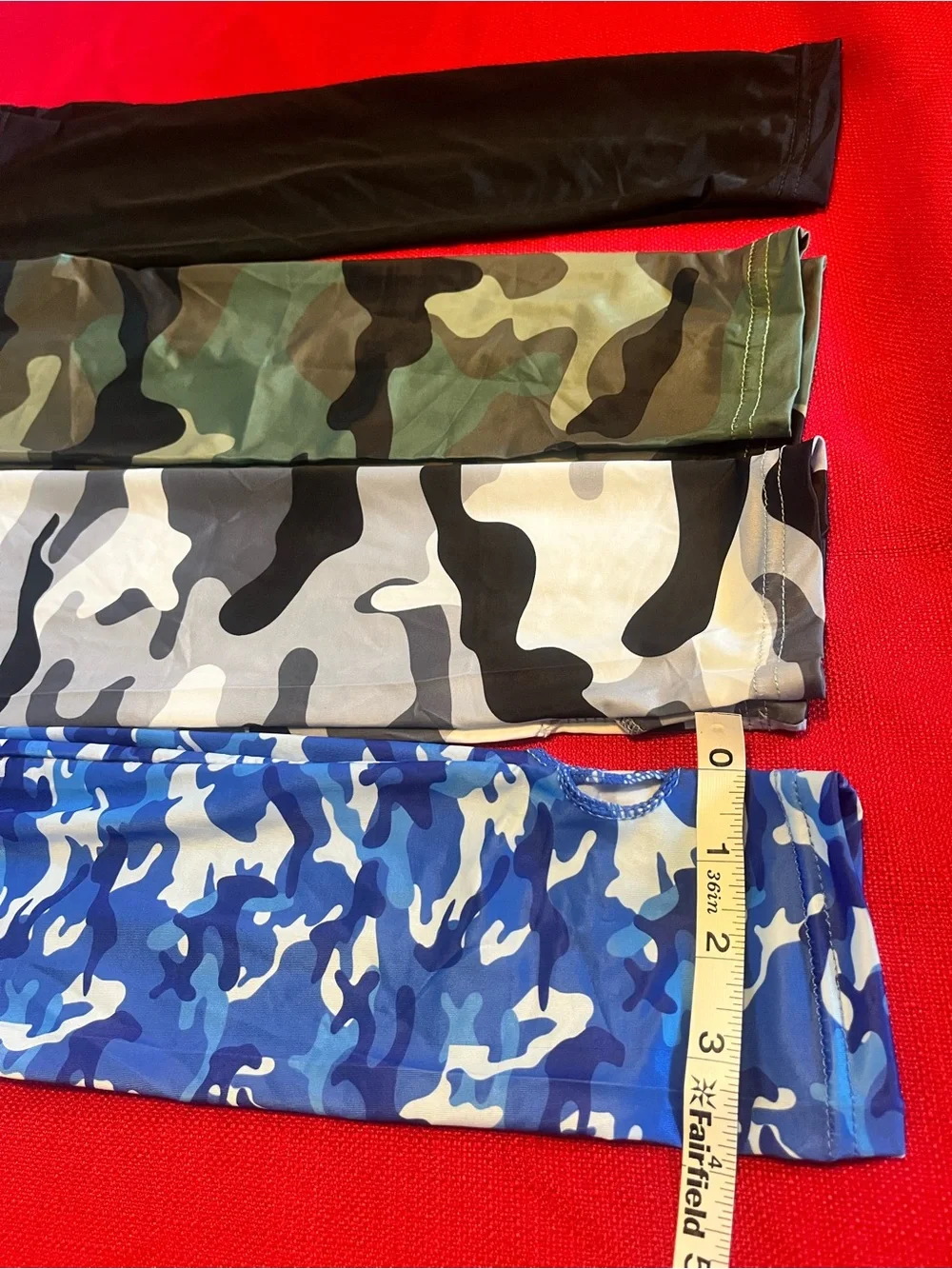 Blue Camo Arm Sleeve Compression Cover 4 Pair Unixex H82